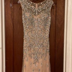 Prom or Evening Gown size 6, color champagne.